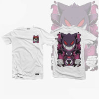 Anime Shirt - ETQTCo. - Pokemon - Gastly Evolution Line เสื้อยืดลายฤดูร้อน S-5XL