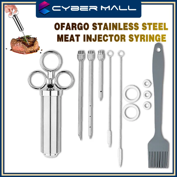 Pcs Stainless Steel Meat Marinade Injector Kit Turkey Marinade Flavor