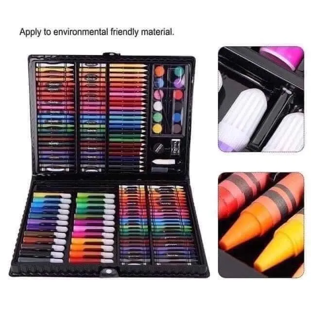 168 Pcs Kids Super Mega Art Coloring Set, Crayons Oil Pastels Color Pencils  For Drawing & Painting