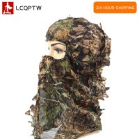 New Ghillie Suit Ghillie Camouflage Leafy Hat 3D Full Face Mask Headwear Turkey Camo Hunter Hunting Accessories