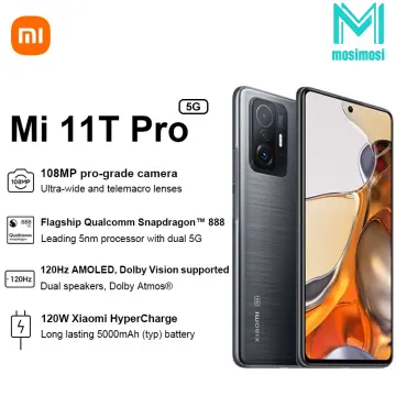 Global Version Xiaomi 11T Pro Smartphone 128G/256G Flagship Snapdragon 888  Octa Core 108MP Camera 120Hz AMOLED 120W HyperCharge,Cell Phones