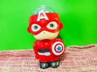 ของเล่นไฟเธค กัปตันอเมริกา-สีแดง ใส่ถ่าน AA 3 ก้อน มีไฟ มีเสียงดนตรี Captain America of the Fire Toy for kids