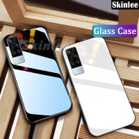 Skinlee เคสโทรศัพท์สำหรับ VIVO Y51 Y31กระจกนิรภัยป้องกันกระจกเทมเปอร์สำหรับ VIVO Y31 Y51กรณีหลังเปลือก