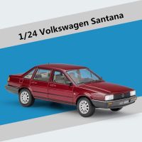 ‘；。】’ WELLY 1:24 Volkswagen Santana Alloy Classic Car Model Diecast Metal Toy Vehicles Car Model Simulation Collection Childrens Gifts