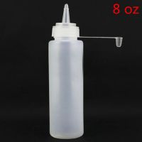 [CODYankun]8-24oz Clear Plastic Squeeze Bottle Condiment Dispenser Ketchup Mustard Sauce