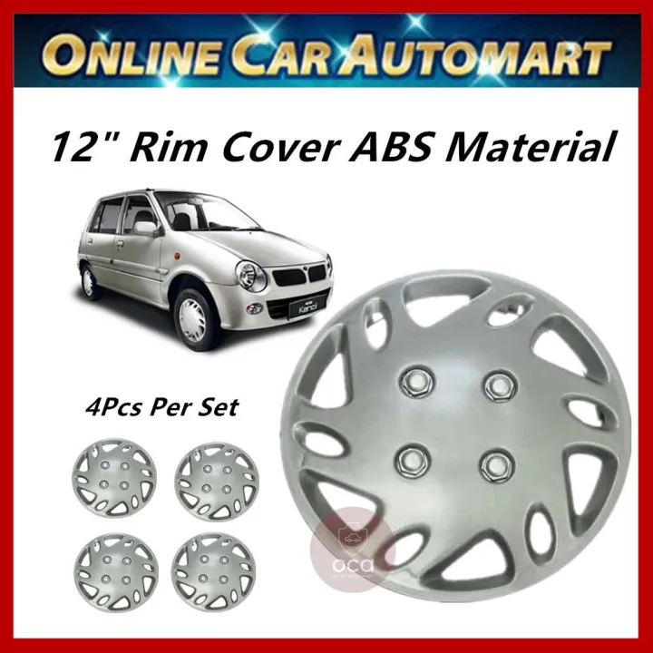 12 Inch Universal ABS Wheel Cover Rim Center Caps Perodua Kancil New 2