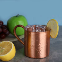 Pure Copper Mug Creative Coppery Handcrafted Durable Moscow Mule Cocktail Cup For Restaurant Bar Drinkware Party Kitchen h2