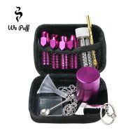 WE PUFF Mini 11Pcs  Snuff Smoking Pipe Kit with Tobacco Herbs Storage Jar Smoke Nail Spoon Tool Handbag Smoking Accessories Pipes