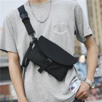 Waterproof Men Fashion Shoulder Bag Nylon Solid Color Messenger Bags Phone Pouch Unisex Men Handbag Casual Women Crossbody Bag