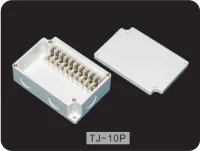 TJ-10P : Terminal Block Box IP66 (กล่องพลาสติก พร้อมเทอร์มินอลบล็อก)TIBOX ,Size : 75x110x40 mm.