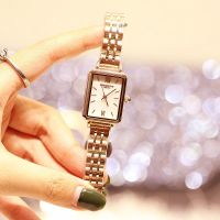 Direct selling fashion trend rectangular simple authentic ladies watch imported movement bracelet waterproof tide watch 〖WYUE〗