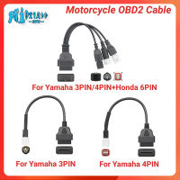 RTOC สำหรับ Yamaha รถมอเตอร์ไซค์4PIN 3PIN เพื่อ16PIN OBD 2สายพ่วง OBD 2มอเตอร์ไซค์สายต่อสำหรับ HONDA Moto 6PIN เพื่อ16PIN การวินิจฉัย OBD2สายต่อใช้สำหรับ V1.5 ELM327