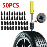 【CW】 50PCS Tire Repair Nails for Motorcycle Car Tubeless Tyre Puncture Rubber Screw Patches Set