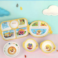 PINKFONG Baby Shark Baby Food Kids Food Tray Snack Plate Bowl Baby Tableware