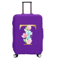 26 Golden Color Letter Luggage Cover Protective Cover Dust Cover Scratch Resistant Apply To 18 39; 39;-32 39; 39; Suitcase Travel Accessorie