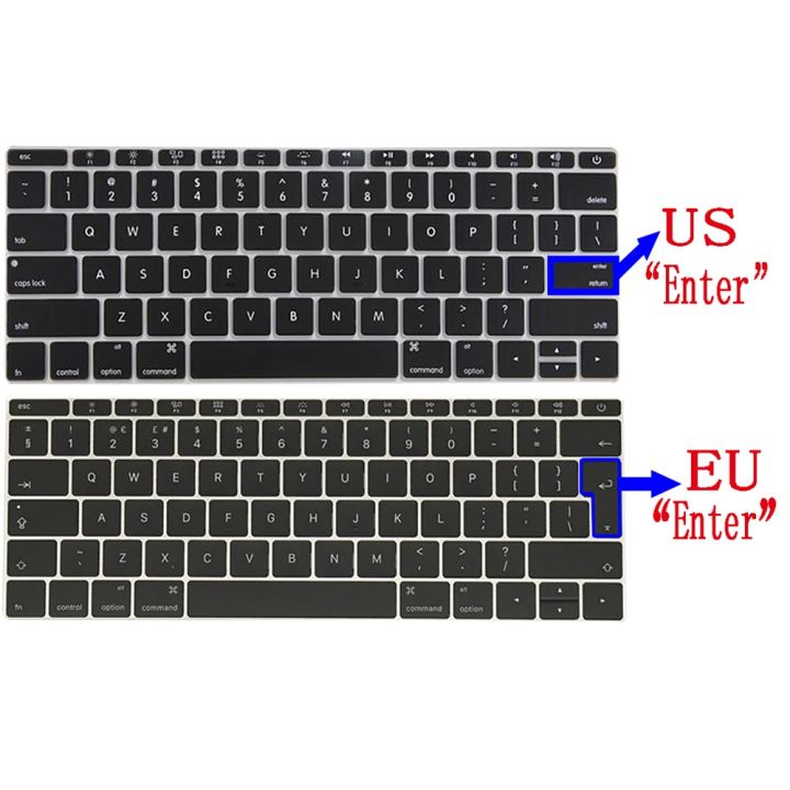 สำหรับ-macbook-air-pro13-m1-a2337a2338-pro13-12-15แป้นพิมพ์แล็ปท็อปฟิล์มป้องกันสำหรับเคสแป้นพิมพ์ซิลิโคนสีดำสำหรับ-macbook