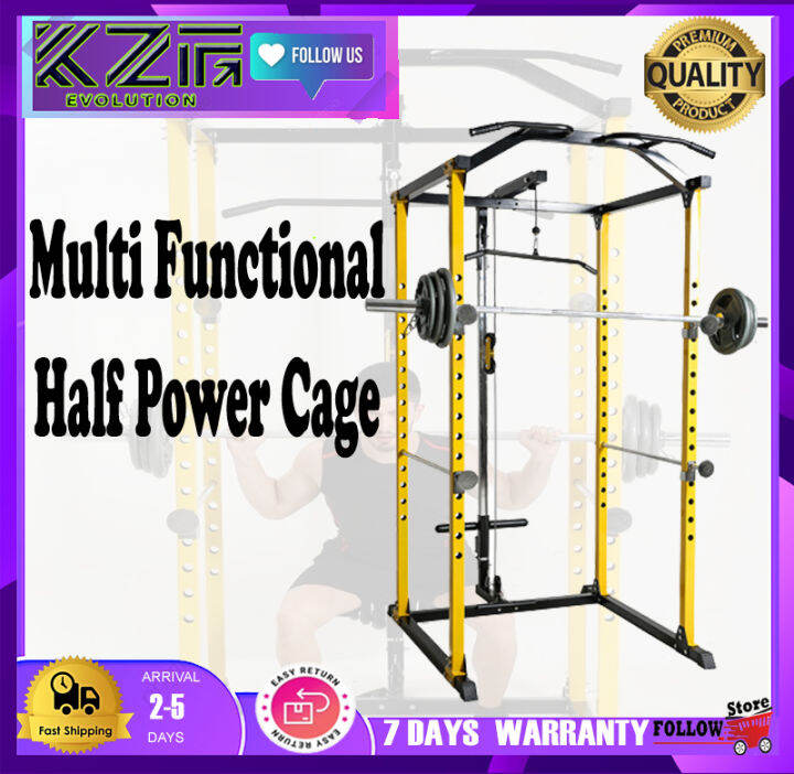 KZF EVOLUTION Multi Functional Half Power Cage Gym Smith Power Cage