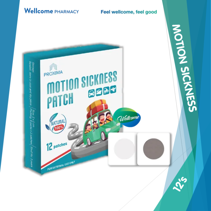 Proxima Motion Sickness Patch 100 Natural for Nausea, Dizziness