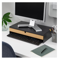 Monitor stand with drawer size 47x26x10 cm.