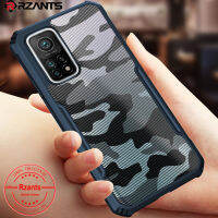 Rzants สำหรับ Xiaomi Mi 10T / 10T Pro กรณี Hard【Camouflage Beetle】 Hybrid กันกระแทก Slim Crystal Clear Double Anti Drop Protection เคสใส่โทรศัพท์ Clear กลับมีความยืดหยุ่น TPU กรอบกันชน