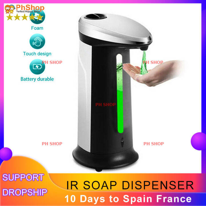 400ML Automatic Soap Dispenser Smart Infrared Sensor Touchless Shower
