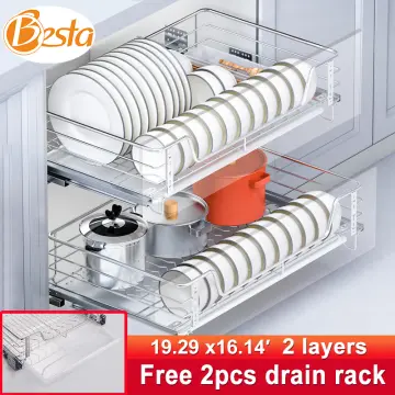 1pc Roll up Dish Drying Rack Over, The Sink Kitchen Roll up Sink Drying Rack,  Portable Dish Rack Dish Drainer Foldable, SUS304 Stainless Steel Dish  Drying Rack, 2 Colors for Choose