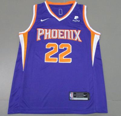 Ready Stock 22/23 Top Quality 22 Deandre Ayton Phoenix Suns Basketball Swingman Jersey - Purple