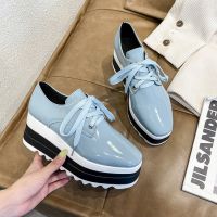 2021 Spring New Women Flat Platform Shoes Slip on Moccains Ladies Casual Shoes Woman Thick Sole Brogue Creepers Sneakers Shoes Accessories