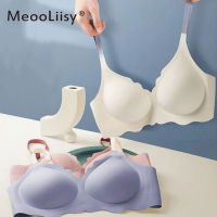 MeooLiisy Seamless Bras สำหรับผู้หญิง Push Up ชุดชั้นใน Comfy Bralette Top Wire ฟรี Brassiere Deep V คอชุดชั้นในสตรี