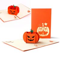 Halloween Gift Card 3D Thank You Cards Pop Up Greet Envelope for Friends Kids Gift Trick or Trect Halloween Party Suppliers