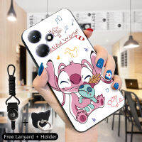 เคส PMP สำหรับ Infinix เคสโทรศัพท์ซิลิโคนกันกระแทกลายการ์ตูนน่ารัก30 30i 30 Play สำหรับเด็กผู้หญิงเด็กผู้ชายความน่าเอ็นดู Little Monster Sweetheart 626เคสด้านหลัง (แหวนใส่นิ้ว + เชือกเส้นเล็ก)