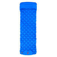 Outdoor Ultralight Camping Mat Foldable Sleeping Bed Mattress with Pillow Inflatable Picnic Pad Moisture-proof Blanket Trekking