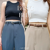 Basic Belt?เข็มขัดหนัง สไตล์เบสิค หัวอะไหล่ทอง