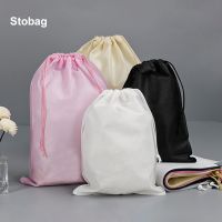 StoBag Non-woven Drawstring Bags Shoe Clothes Storage Fabric Portable Reusable Travel Organizer Pouches Custom Logo(Extra Fee)