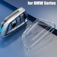 {Lili Car product} เคสกุญแจรถยนต์ใสสำหรับ Bmw F20 G20 G30 X1 X3 X4 F48 X5 G05 X6 X7 G11 G01 G02ที่หุ้มกุญแจใสปกป้องถุงลมนิรภัย