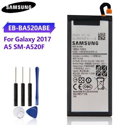 แบตเตอรี่ EB-BA520ABEสำหรับSamsung GALAXY A5 2017 A520F SM-A520F 2017รุ่น3000MAhแบตเตอรี่โทรศัพท์...