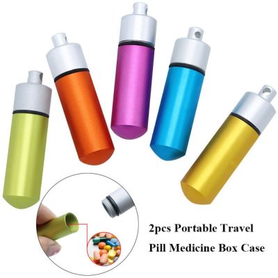 COORDINATE 2pcs แบบพกพาได้ กล่องยาเดินทาง มี5สี กันน้ำกันน้ำได้ กล่องยายายา ของใหม่ กล่องใส่ยา เครื่องมือกลางแจ้งสำหรับกิจกรรมกลางแจ้ง