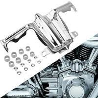 Chrome Taplifter Block Accent Trim สำหรับ Harley Twin Cam 00-17 Touring Electra Glide Dyna Fat Bob Breakout