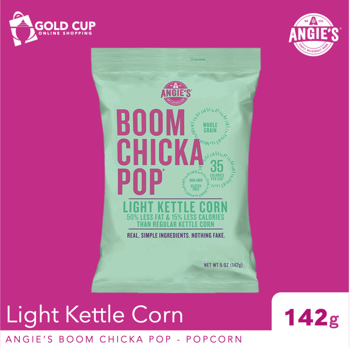 Angie's Boom Chicka Pop Light Kettle Corn 142g (Vegan GMO Free