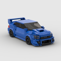 ร้อน MOC ญี่ปุ่น JDM อิฐ Subaru WRX STI แข่งรถเทคนิคยานพาหนะความเร็วแชมป์แข่งอาคารบล็อกโรงรถของเล่นสำหรับเด็กผู้ชาย