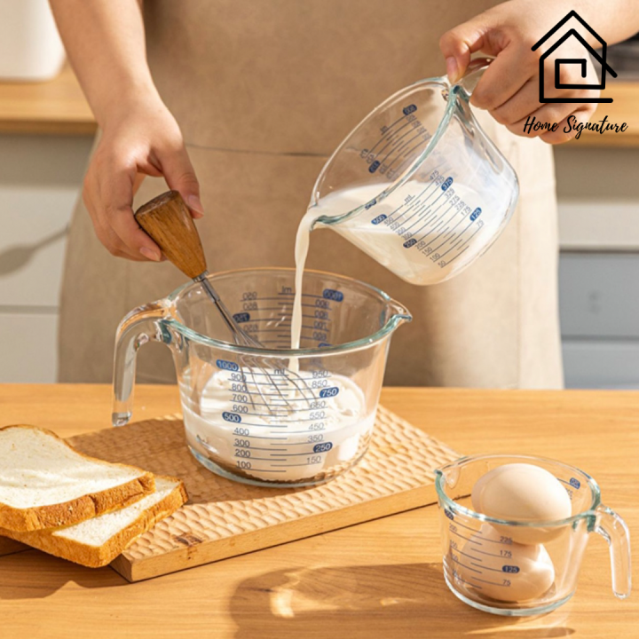 High Temperature Resistant Glass Measuring Cups Scale Jugs Home