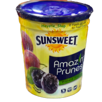 Sunsweet ซันสวีท ลูกพรุน ขวดสีเหลือง Amazin Prunes Pitted เกรดพิเศษ ไม่มีเมล็ด ขนาด 454 กรัม Hayatie_Shop