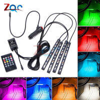 【☊HOT☊】 na07037036036666 4ชิ้นแถบไฟ Led รถไฟ Rgb ที่มีสีสัน Usb Smd5050 Dc 5V 12V กันน้ำเทปมีไฟแบบยืดหยุ่นเสียงเพลงได้เปิดใช้งานนีออน