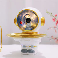 New Spaceman Tray Big Decorations Creative Astronaut Piggy Bank Small Night Lamp Storage Large Capacity Accessible Piggy Bank Lights