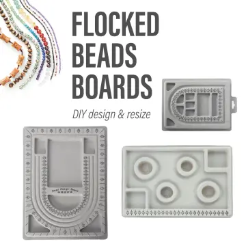 Flocked Bead Board For DIY Bracelet Necklace Beading Jewelry Making Or