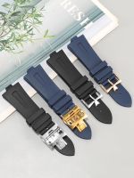 25mm x 8mm Top Quality Rubber Silicone WatchBand For Vacheron Constantin Overseas VC 47450 VC 49020 Watch Bnad Watch Strap Men