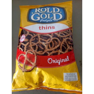🔷New Arrival🔷 Rold Gold Classic Pretzel Thins  ขนมปัง เพรทเซลส์ อบกรอบ โรลด์ โกลด์ 283 กรัม 🔷🔷