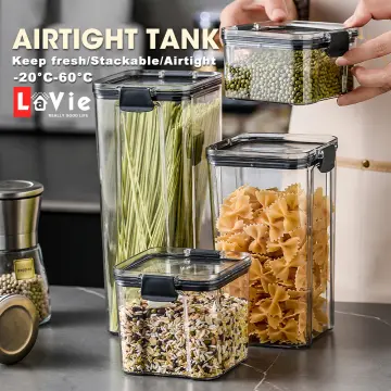 460-1800ml Sets Stackable Kitchen Sealed Jar Plastic Food Storage