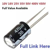 aluminum electrolytic capacitor 4V 10V 16V 25V 35V 470UF 100UF 220UF 330UF 470UF 680UF 1000UF 47UF 1500UF 10UF 22UF 0.47UF 82UF