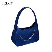 IELGY Women S Niche Klein Blue Beaded Messenger Bag